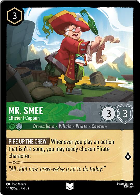 Mr. Smee - Efficient Captain (107/204) [Archazia's Island] | Total Play