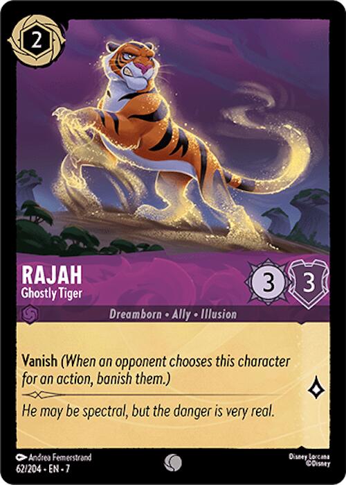 Rajah - Ghostly Tiger (62/204) [Archazia's Island] | Total Play