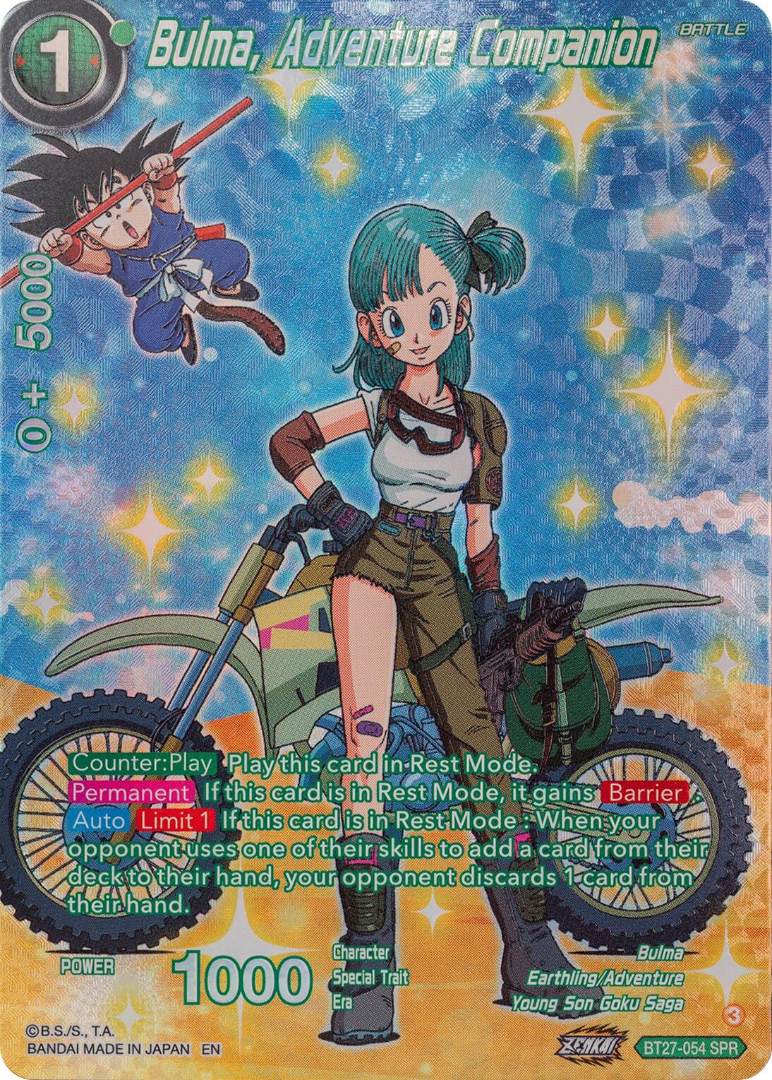 Bulma, Adventure Companion (SPR) (BT27-054) [History of Z] | Total Play