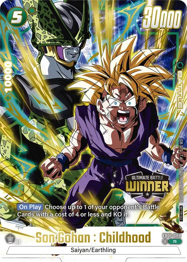 Son Gohan : Childhood (FB01-089) (Ultimate Battle Winner) [Tournament and Championship Promos] | Total Play