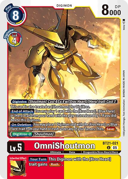 OmniShoutmon [BT21-021] [World Convergence] | Total Play