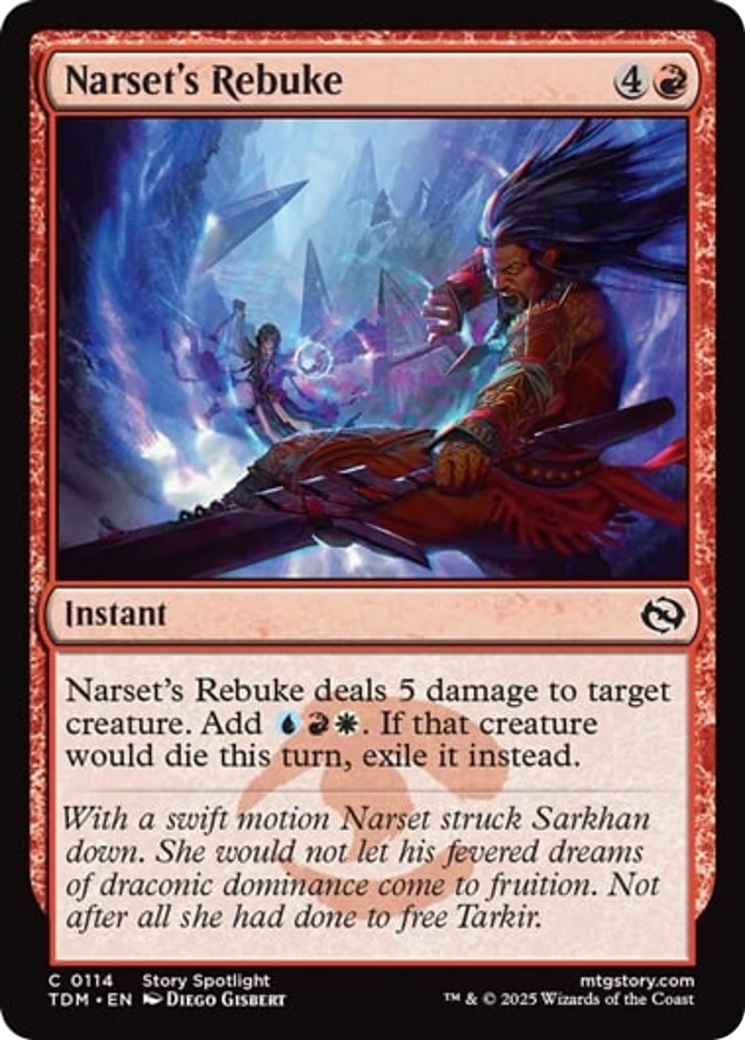 Narset's Rebuke [Tarkir: Dragonstorm] | Total Play