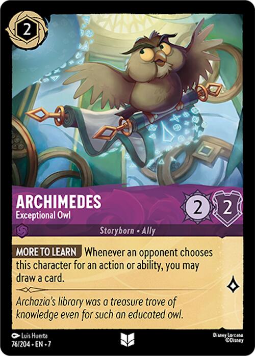 Archimedes - Exceptional Owl (76/204) [Archazia's Island] | Total Play