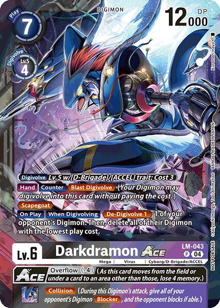Darkdramon ACE [LM-043] (Limited Card Pack) [World Convergence] | Total Play
