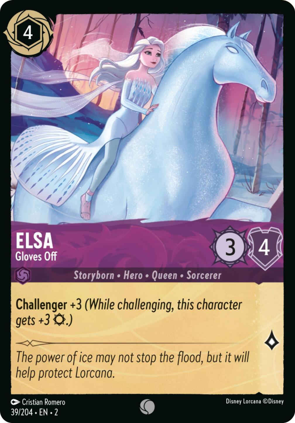 Elsa - Gloves Off (Errata Version) (39/204) [Rise of the Floodborn] | Total Play