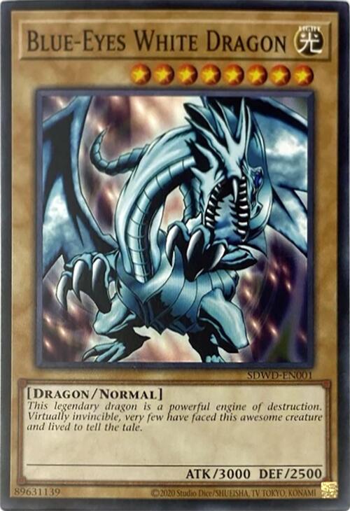 Blue-Eyes White Dragon (Unlimited Misprint) [SDWD-EN001] Common | Total Play