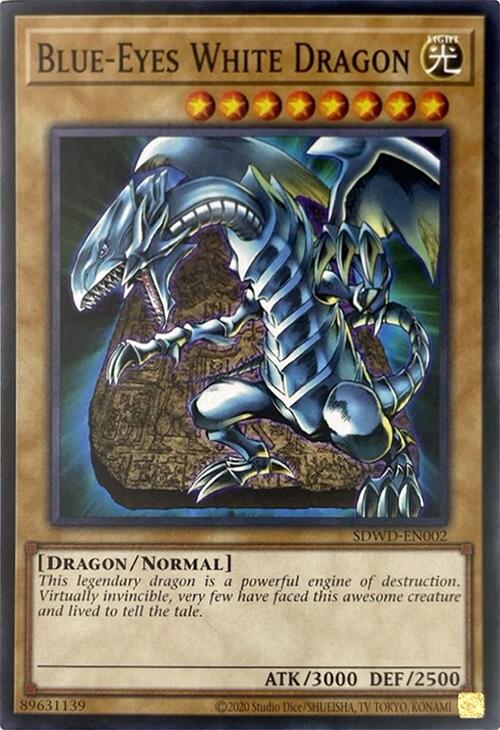 Blue-Eyes White Dragon (Unlimited Misprint) [SDWD-EN002] Common | Total Play