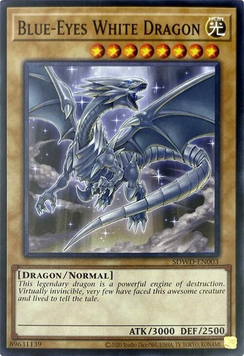 Blue-Eyes White Dragon (Unlimited Misprint) [SDWD-EN003] Common | Total Play