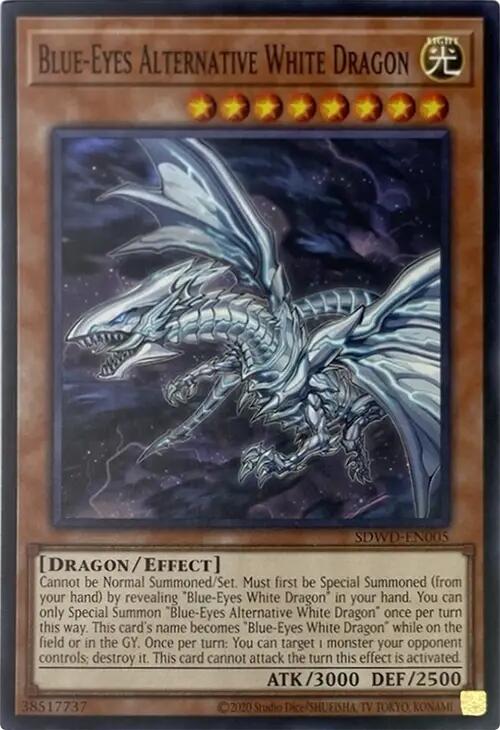 Blue-Eyes Alternative White Dragon (Unlimited Misprint) [SDWD-EN005] Common | Total Play