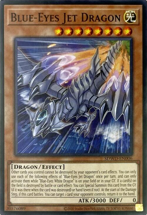 Blue-Eyes Jet Dragon (Unlimited Misprint) [SDWD-EN006] Common | Total Play