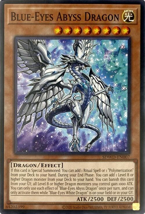 Blue-Eyes Abyss Dragon (Unlimited Misprint) [SDWD-EN007] Common | Total Play