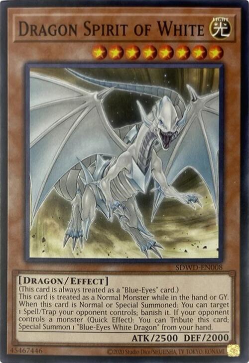 Dragon Spirit of White (Unlimited Misprint) [SDWD-EN008] Common | Total Play