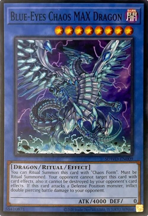Blue-Eyes Chaos MAX Dragon (Unlimited Misprint) [SDWD-EN009] Common | Total Play