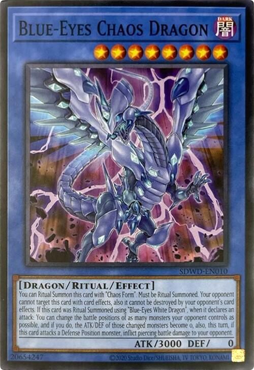 Blue-Eyes Chaos Dragon (Unlimited Misprint) [SDWD-EN010] Common | Total Play