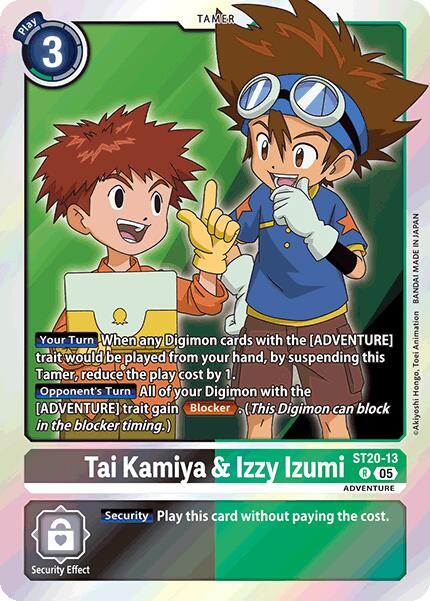Tai Kamiya & Izzy Izumi [ST20-13] [Starter Deck: Protector of Light] | Total Play