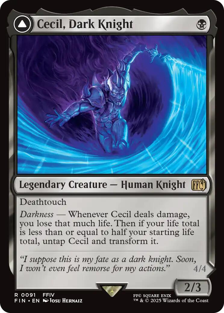 Cecil, Dark Knight // Cecil, Redeemed Paladin [FINAL FANTASY] | Total Play