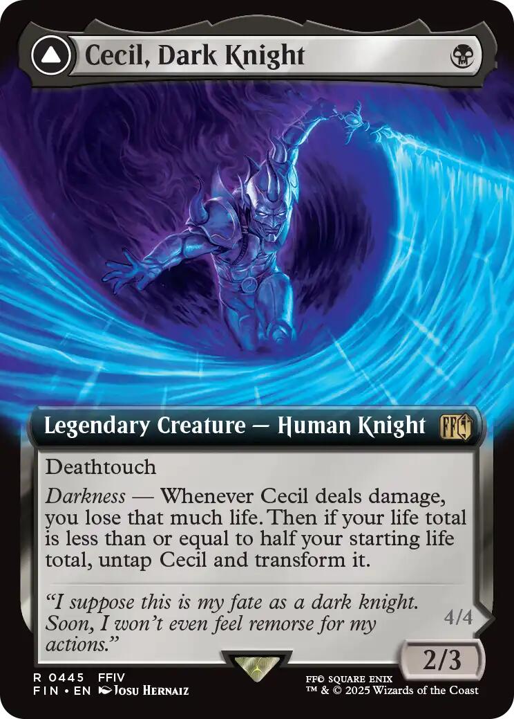 Cecil, Dark Knight // Cecil, Redeemed Paladin (Extended Art) [FINAL FANTASY] | Total Play