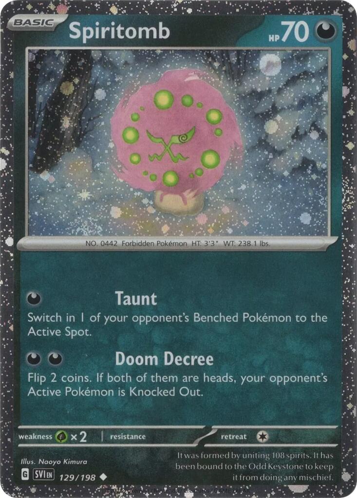 Spiritomb (129/198) (Cosmo Holo) [Scarlet & Violet: Black Star Promos] | Total Play