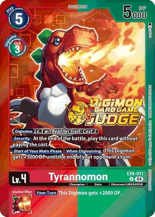 Tyrannomon [EX8-011] (Judge Pack 2025 Wave 1) [Chain of Liberation Promos] | Total Play