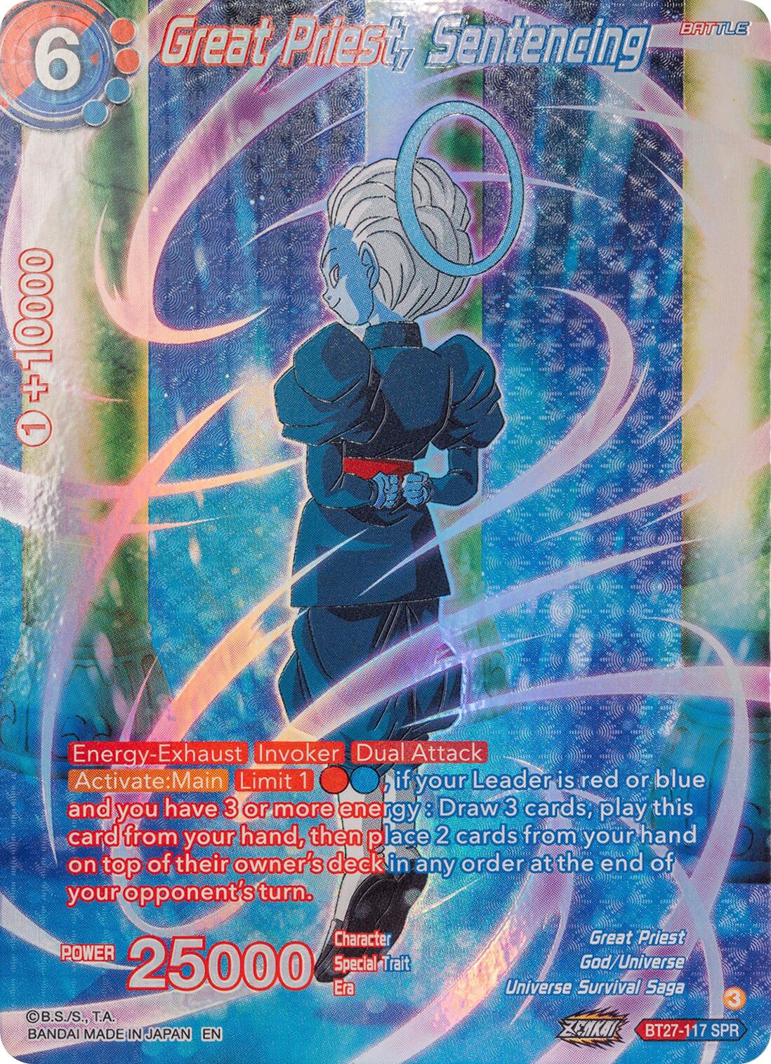 Great Priest, Sentencing (SPR) (BT27-117) [History of Z] | Total Play