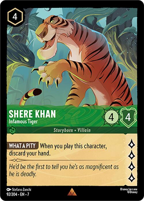 Shere Khan - Infamous Tiger (92/204) [Archazia's Island] | Total Play