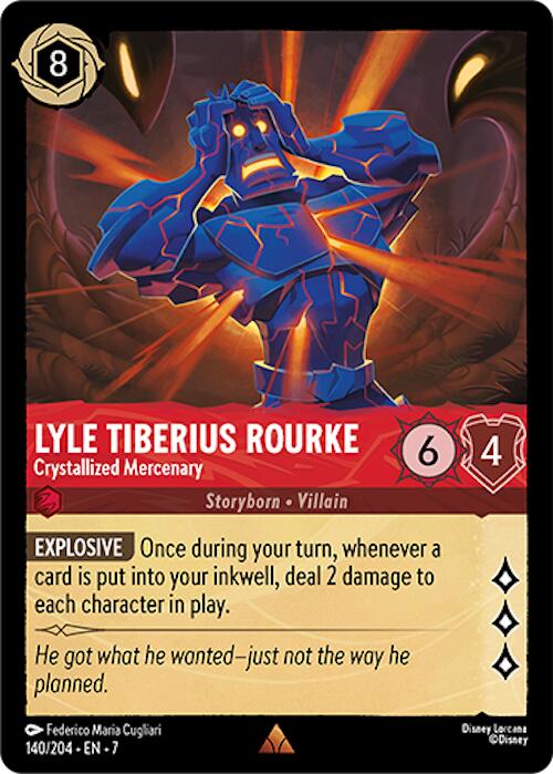 Lyle Tiberius Rourke - Crystallized Mercenary (140/204) [Archazia's Island] | Total Play