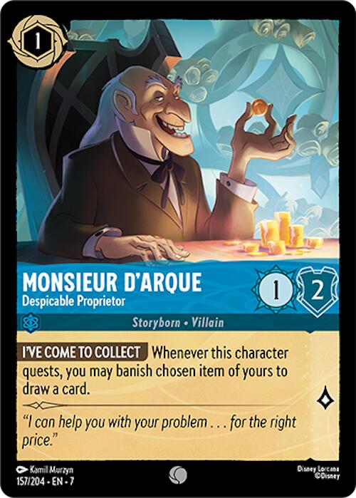 Monsieur D'Arque - Despicable Proprietor (157/204) [Archazia's Island] | Total Play