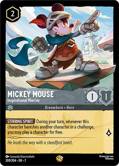 Mickey Mouse - Inspirational Warrior (200/204) [Archazia's Island] | Total Play