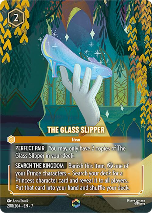 The Glass Slipper (Enchanted) (208/204) [Archazia's Island] | Total Play