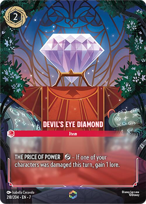 Devil's Eye Diamond (Enchanted) (218/204) [Archazia's Island] | Total Play