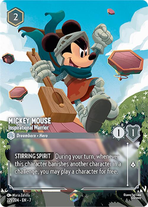 Mickey Mouse - Inspirational Warrior (Enchanted) (221/204) [Archazia's Island] | Total Play