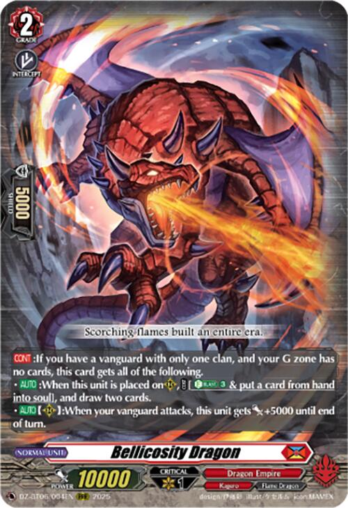 Bellicosity Dragon (DZ-BT06/004EN) [DZ-BT06: Generation Dragenesis] | Total Play