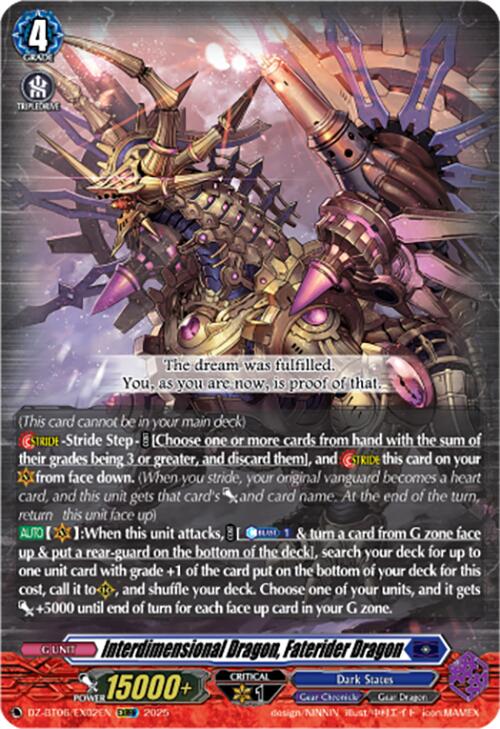 Interdimensional Dragon, Faterider Dragon (EXRRR) (DZ-BT06/EX02EN) [DZ-BT06: Generation Dragenesis] | Total Play