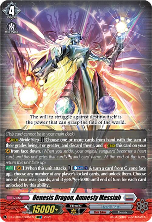 Genesis Dragon, Amnesty Messiah (EXRRR) (DZ-BT06/EX05EN) [DZ-BT06: Generation Dragenesis] | Total Play