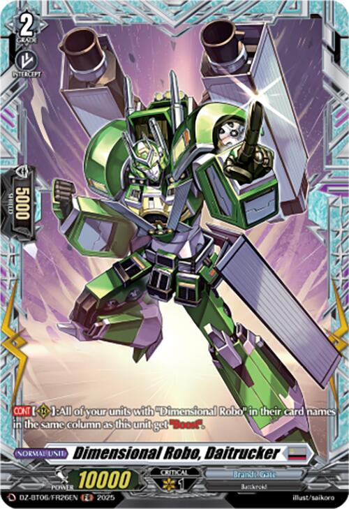 Dimensional Robo, Daitrucker (DZ-BT06/FR26EN) [DZ-BT06: Generation Dragenesis] | Total Play