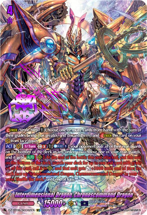 Interdimensional Dragon, Chronoscommand Dragon (DZ-BT06/SEC02EN) [DZ-BT06: Generation Dragenesis] | Total Play