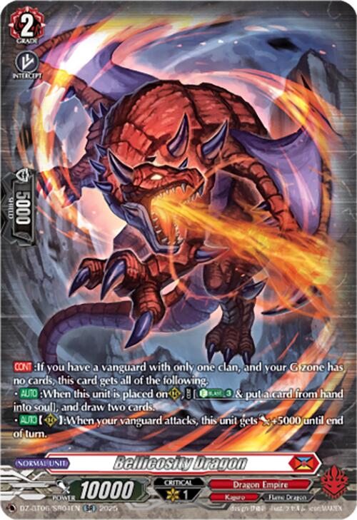 Bellicosity Dragon (DZ-BT06/SR04EN) [DZ-BT06: Generation Dragenesis] | Total Play