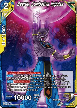 Beerus, Combative Impulse (BT16-128) [Realm of the Gods] | Total Play