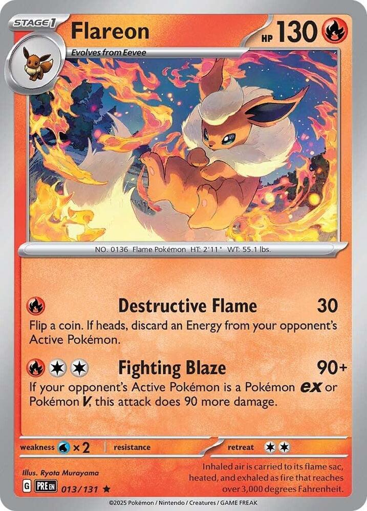 Flareon (013/131) [Scarlet & Violet: Prismatic Evolutions] | Total Play