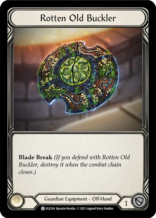 Rotten Old Buckler [ELE204] (Tales of Aria)  1st Edition Cold Foil | Total Play