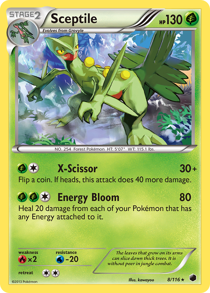 Sceptile (8/116) [Black & White: Plasma Freeze] | Total Play