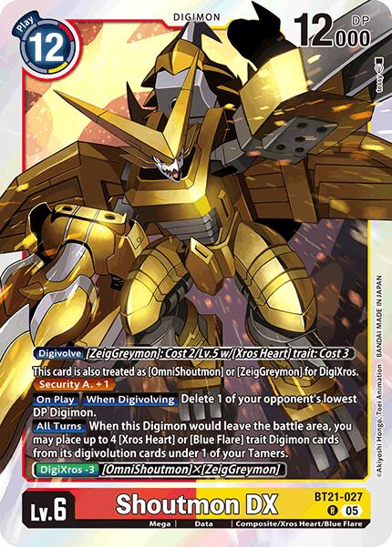 Shoutmon DX [BT21-027] [World Convergence] | Total Play