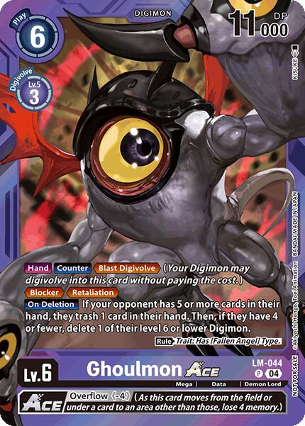 Ghoulmon ACE [LM-044] (Limited Card Pack) [World Convergence] | Total Play