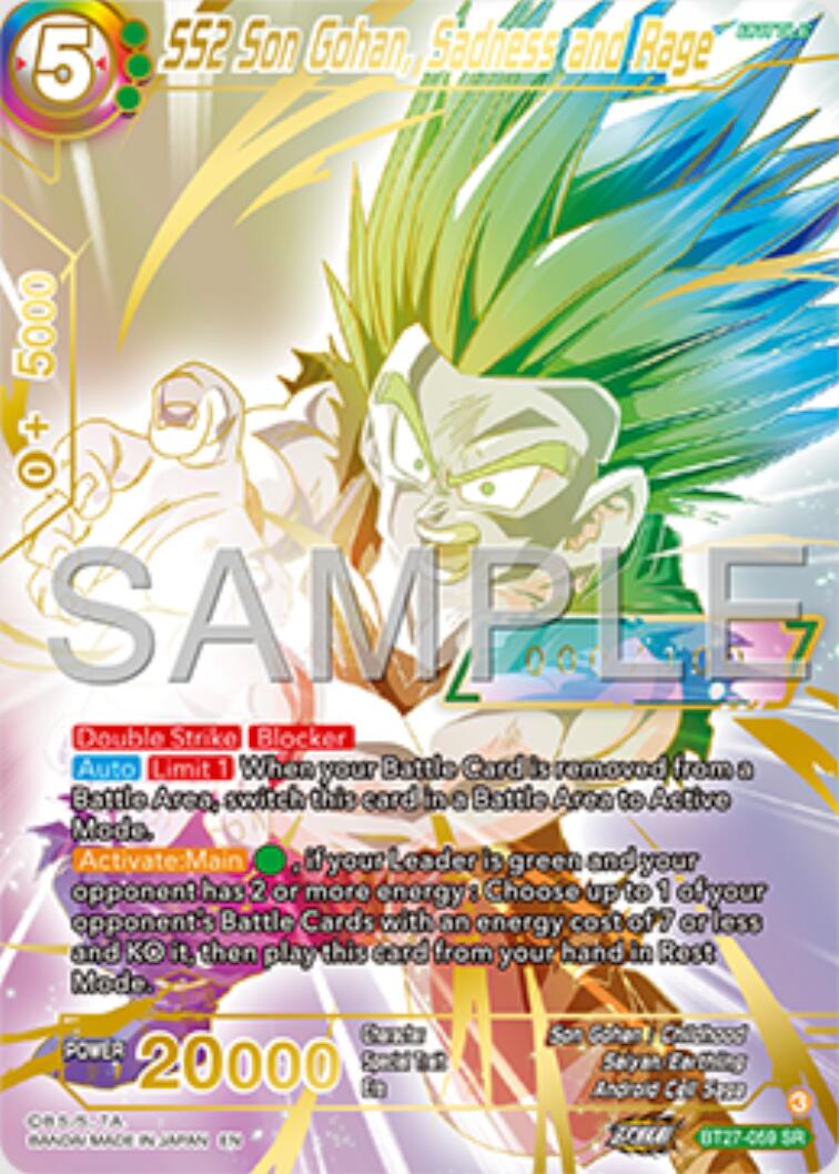 SS2 Son Gohan, Sadness and Rage (Serial Numbered) (BT27-059) [History of Z] | Total Play