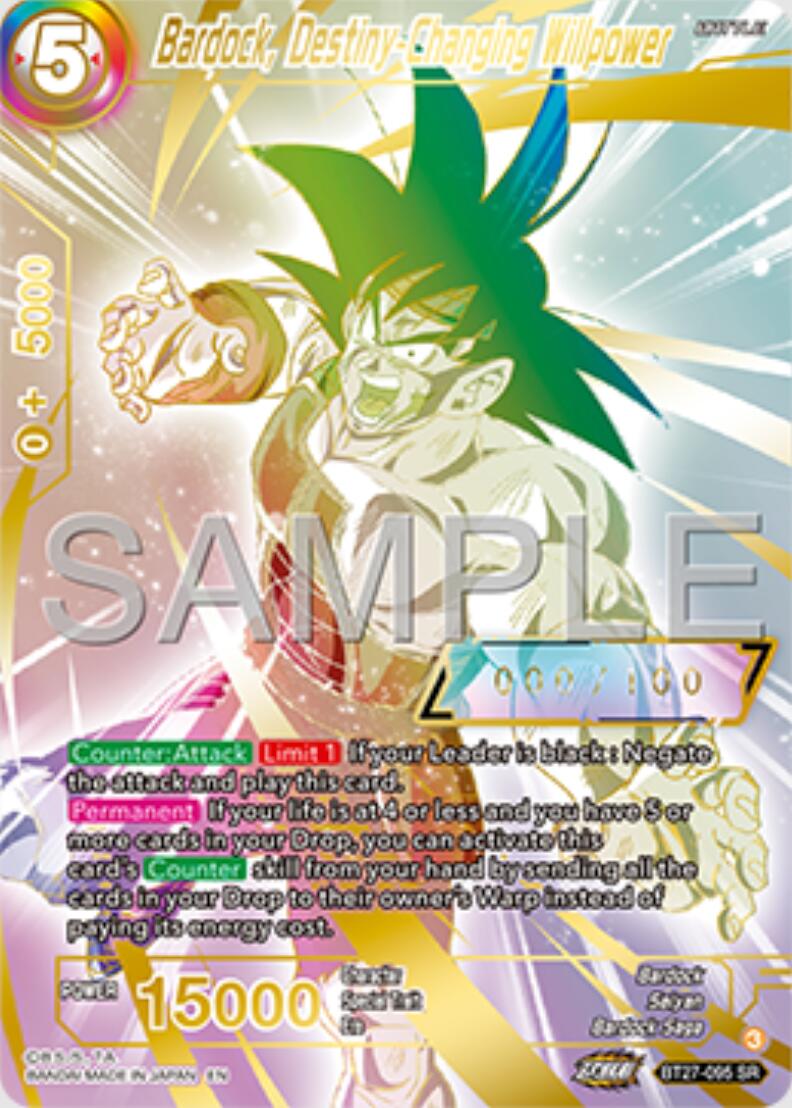 Bardock, Destiny-Changing Willpower (Serial Numbered) (BT27-095) [History of Z] | Total Play