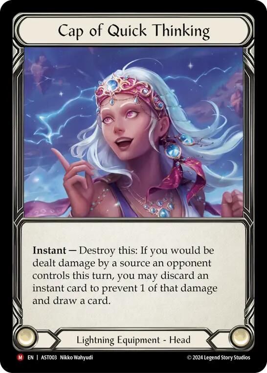 Cap of Quick Thinking [AST003] (Armory Deck: Aurora)  Rainbow Foil | Total Play
