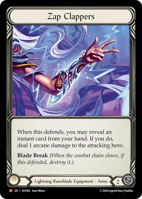 Zap Clappers [AST005] (Armory Deck: Aurora)  Rainbow Foil | Total Play