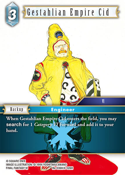 Gestahlian Empire Cid [Legacy Collection] | Total Play