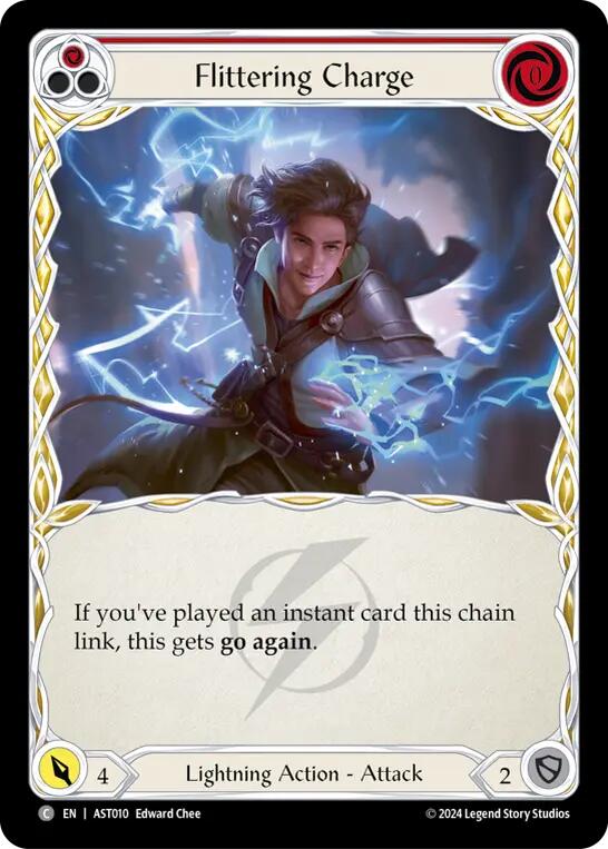 Flittering Charge (Red) [AST010] (Armory Deck: Aurora) | Total Play