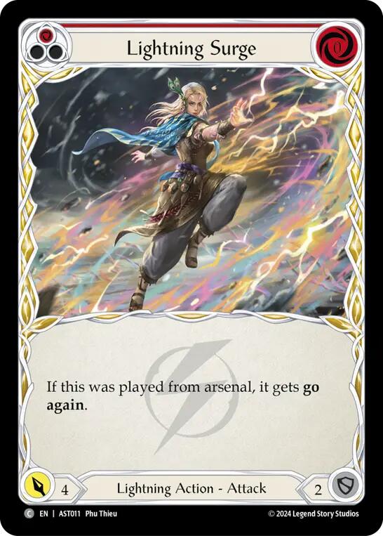 Lightning Surge (Red) [AST011] (Armory Deck: Aurora) | Total Play